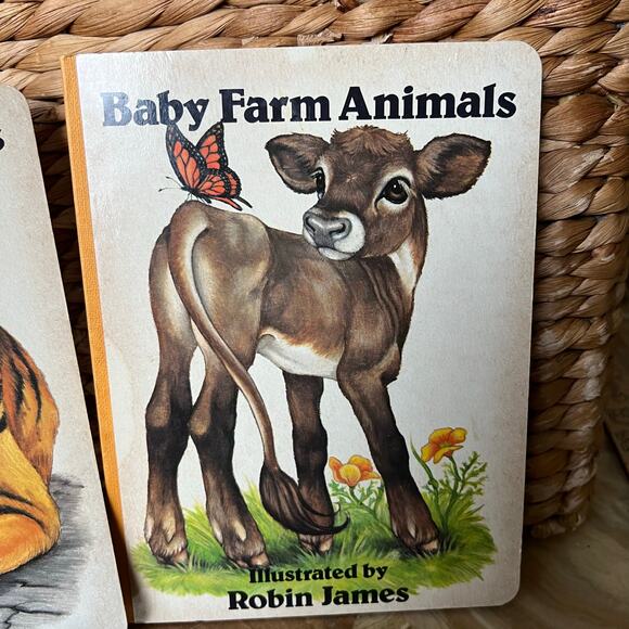 Baby Zoo and Farm Animals Vintage Kid Books: 1983 - Picture 3 of 8